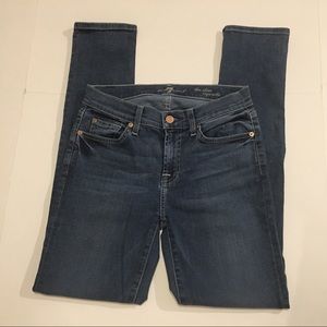 7 FOR ALL MANKIND THE SLIM CIGARETTE MidRise Sz 26